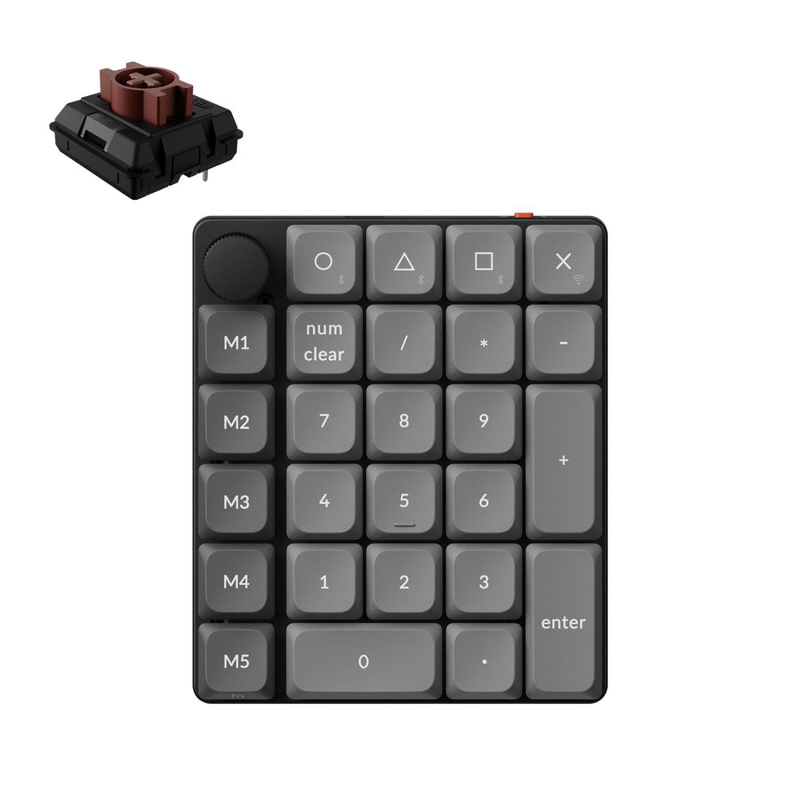 Keychron K0 Max QMK Kabelloses Benutzerdefiniertes Zehnertastatur