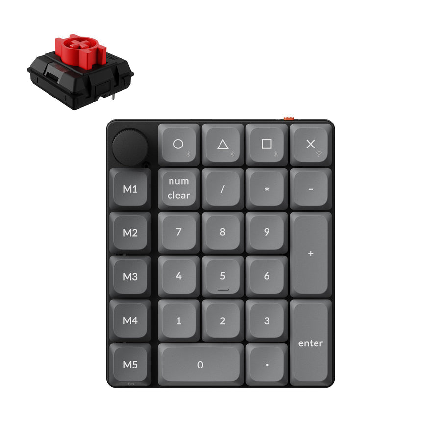 Keychron K0 Max QMK Kabelloses Benutzerdefiniertes Zehnertastatur