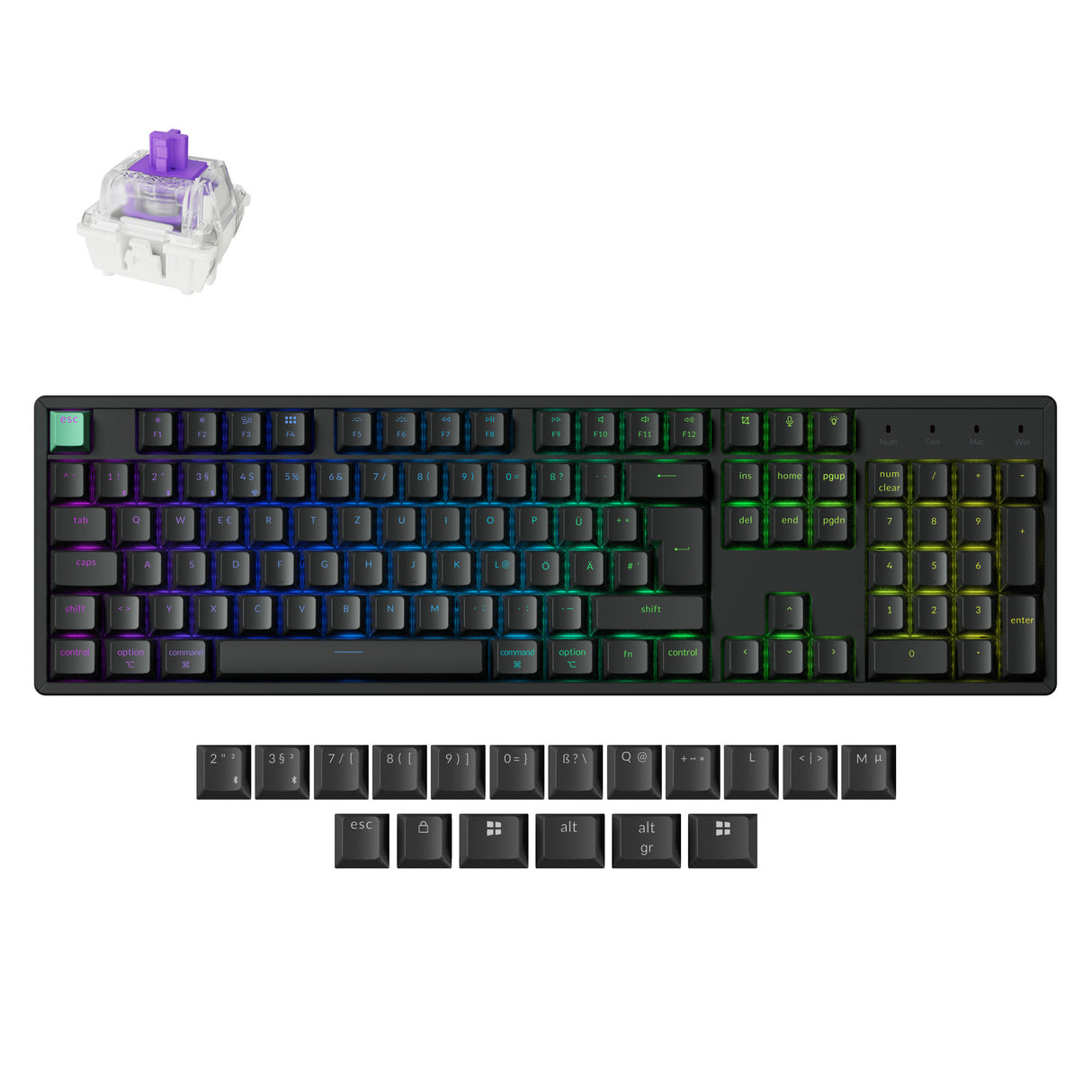 Keychron K10 HE Wireless Magnetic Switch Custom Keyboard ISO Layout Collection