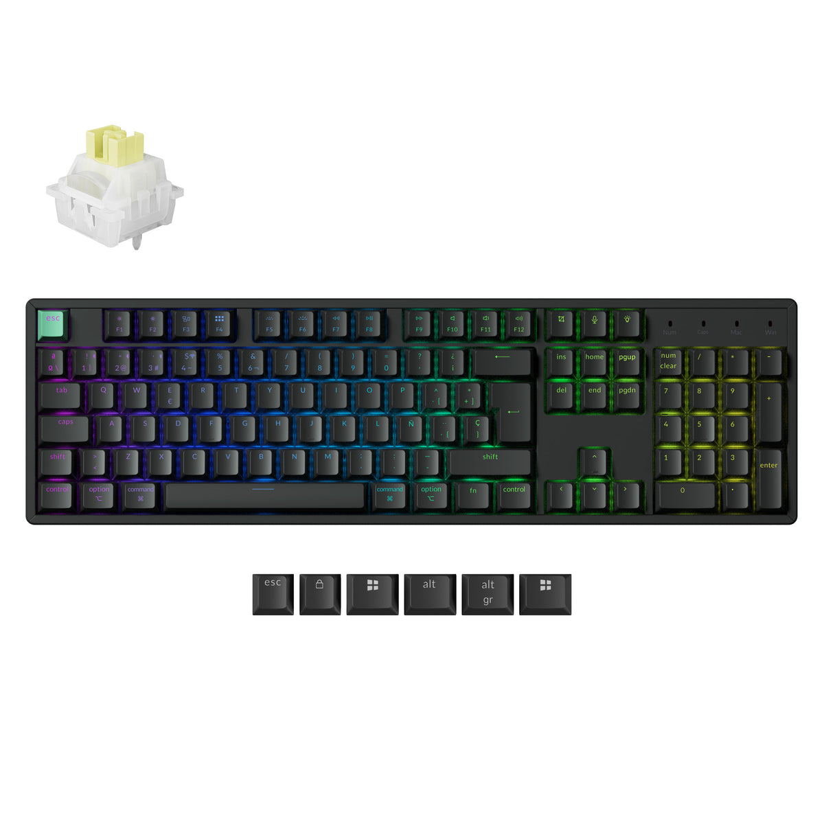 Keychron K10 HE Wireless Magnetischer Schalter Benutzerdefinierte Tastatur ISO Layout Kollektion