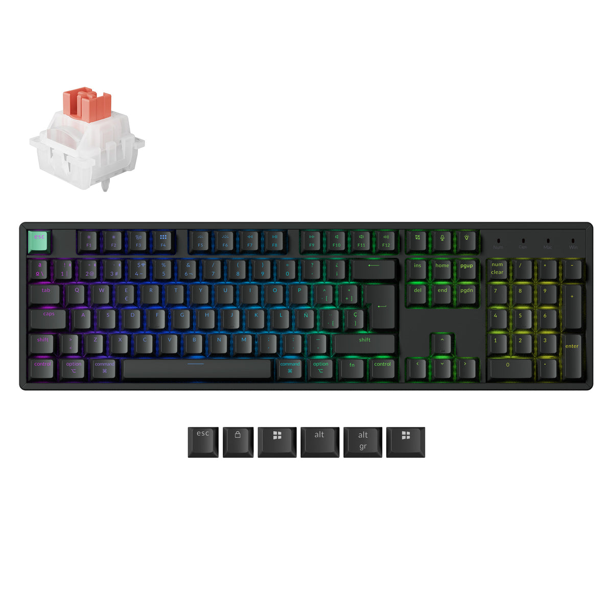 Keychron K10 HE Wireless Magnetischer Schalter Benutzerdefinierte Tastatur ISO Layout Kollektion