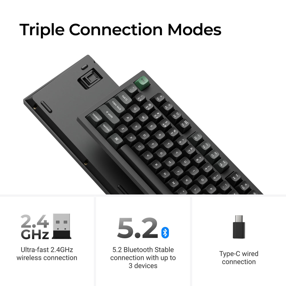 Keychron K10 Ultra 8K Wireless Custom Mechanical Keyboard (US ANSI Layout)