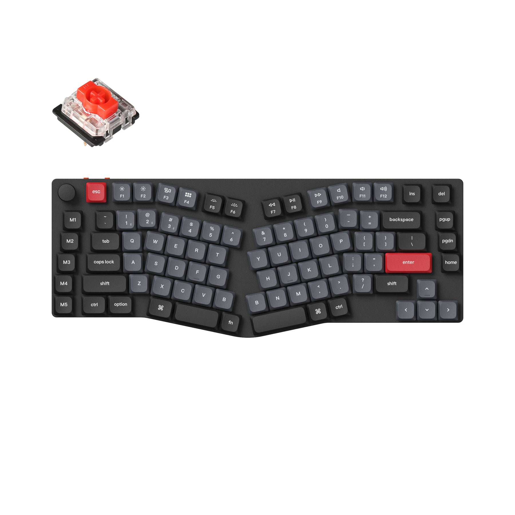 Keychron K15 Pro (Alice-Layout) QMK/VIA Wireless Custom Mechanical Keyboard (US-Layout)