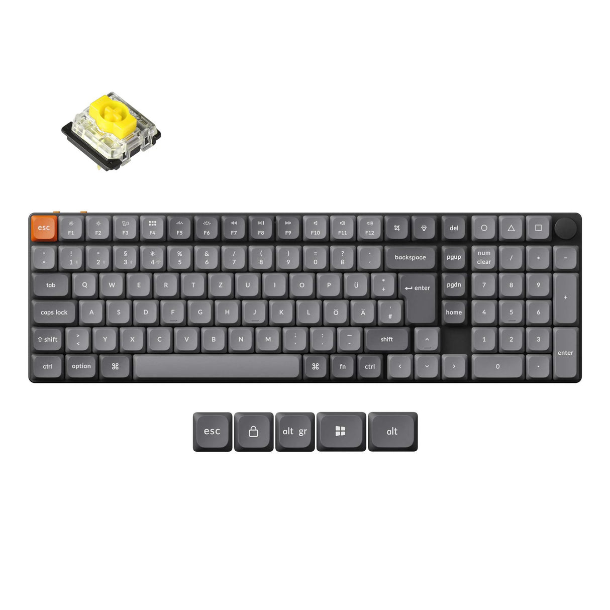 Keychron K17 Max QMK Kabellose Custom Mechanische Tastatur ISO Layout Kollektion