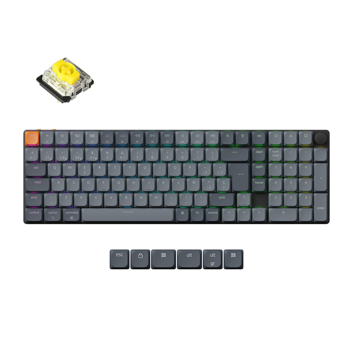 Keychron K17 Max QMK Kabellose Custom Mechanische Tastatur ISO Layout Kollektion