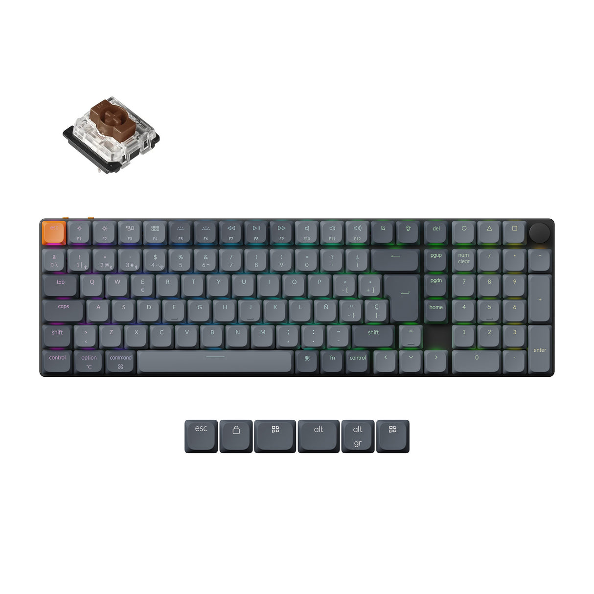Keychron K17 Max QMK Kabellose Custom Mechanische Tastatur ISO Layout Kollektion