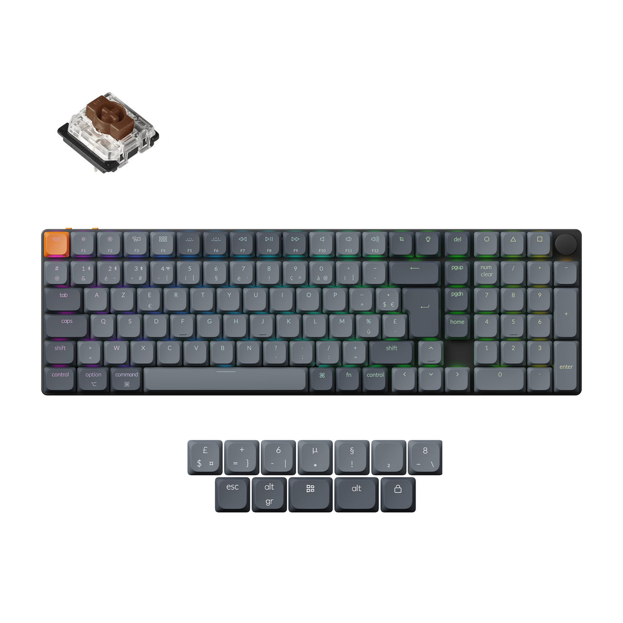 Keychron K17 Max QMK Kabellose Custom Mechanische Tastatur ISO Layout Kollektion