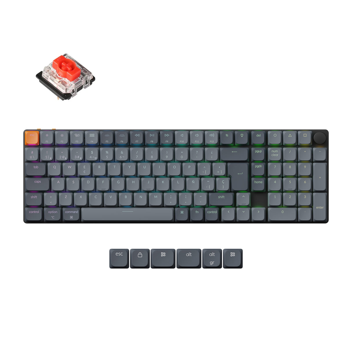 Keychron K17 Max QMK Kabellose Custom Mechanische Tastatur ISO Layout Kollektion