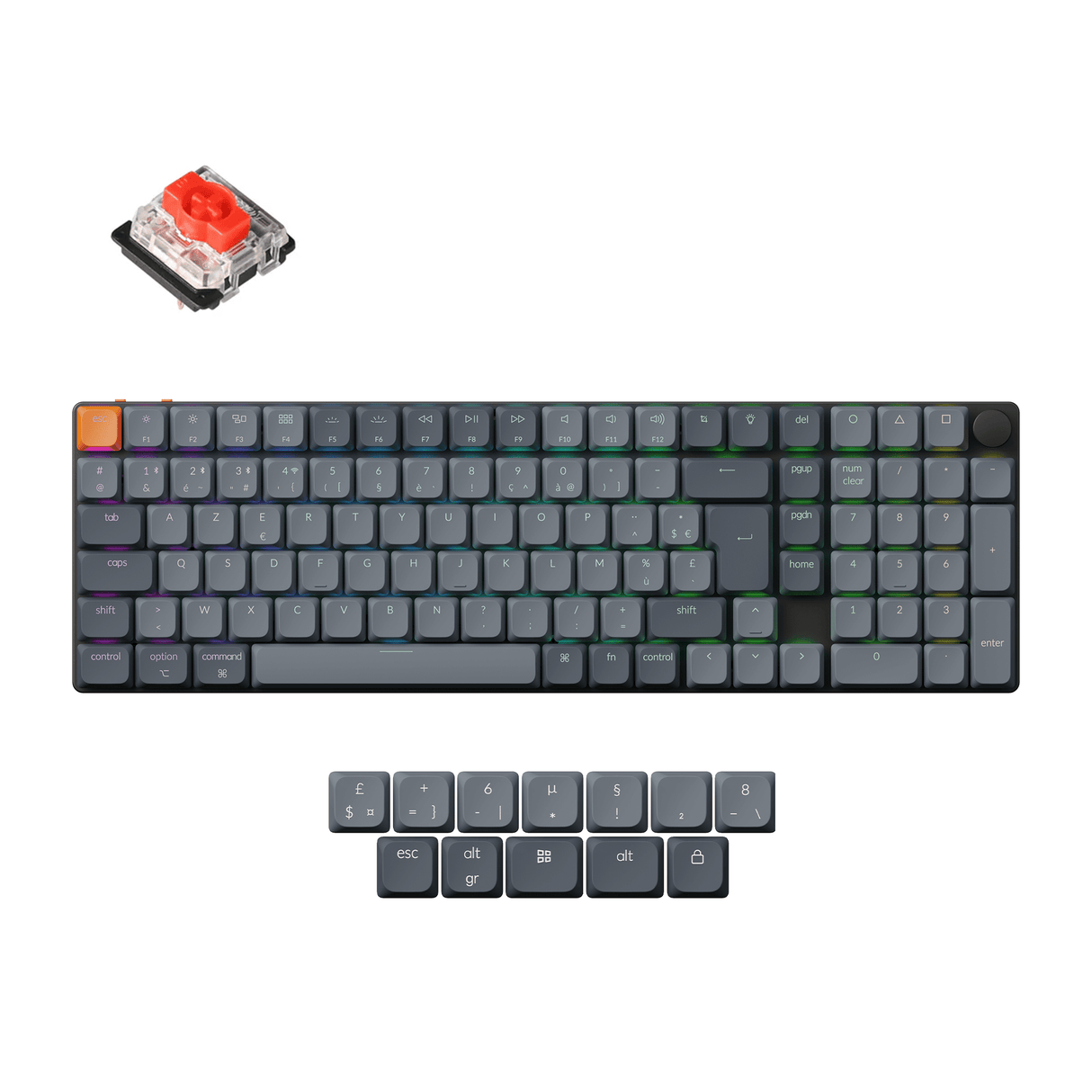 Keychron K17 Max QMK Kabellose Custom Mechanische Tastatur ISO Layout Kollektion