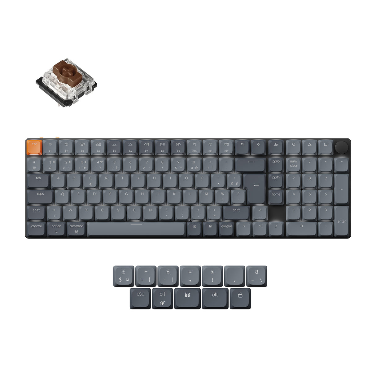 Keychron K17 Max QMK Kabellose Custom Mechanische Tastatur ISO Layout Kollektion
