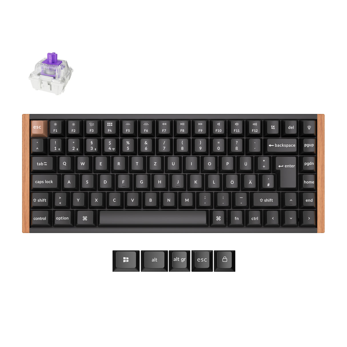 Keychron K2 HE Wireless Magnetic Switch Benutzerdefinierte Tastatur ISO Layout Kollektion