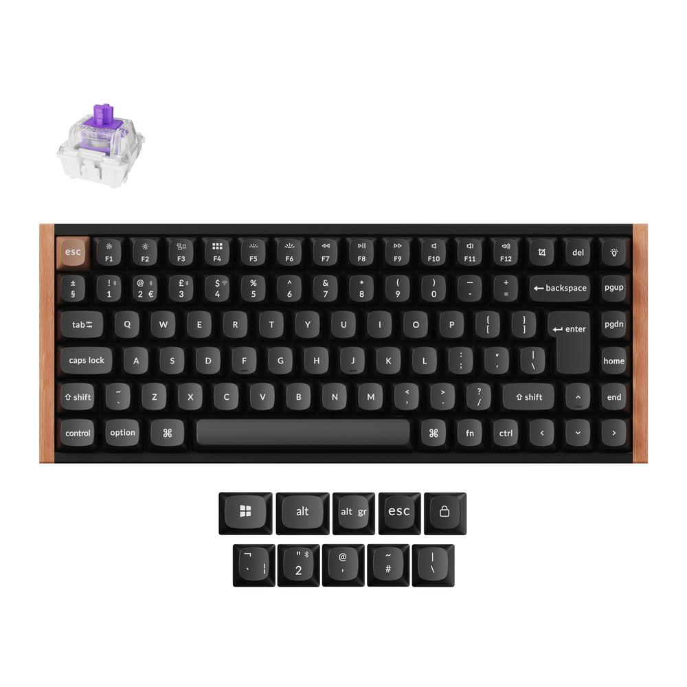 Keychron K2 HE Wireless Magnetic Switch Benutzerdefinierte Tastatur ISO Layout Kollektion