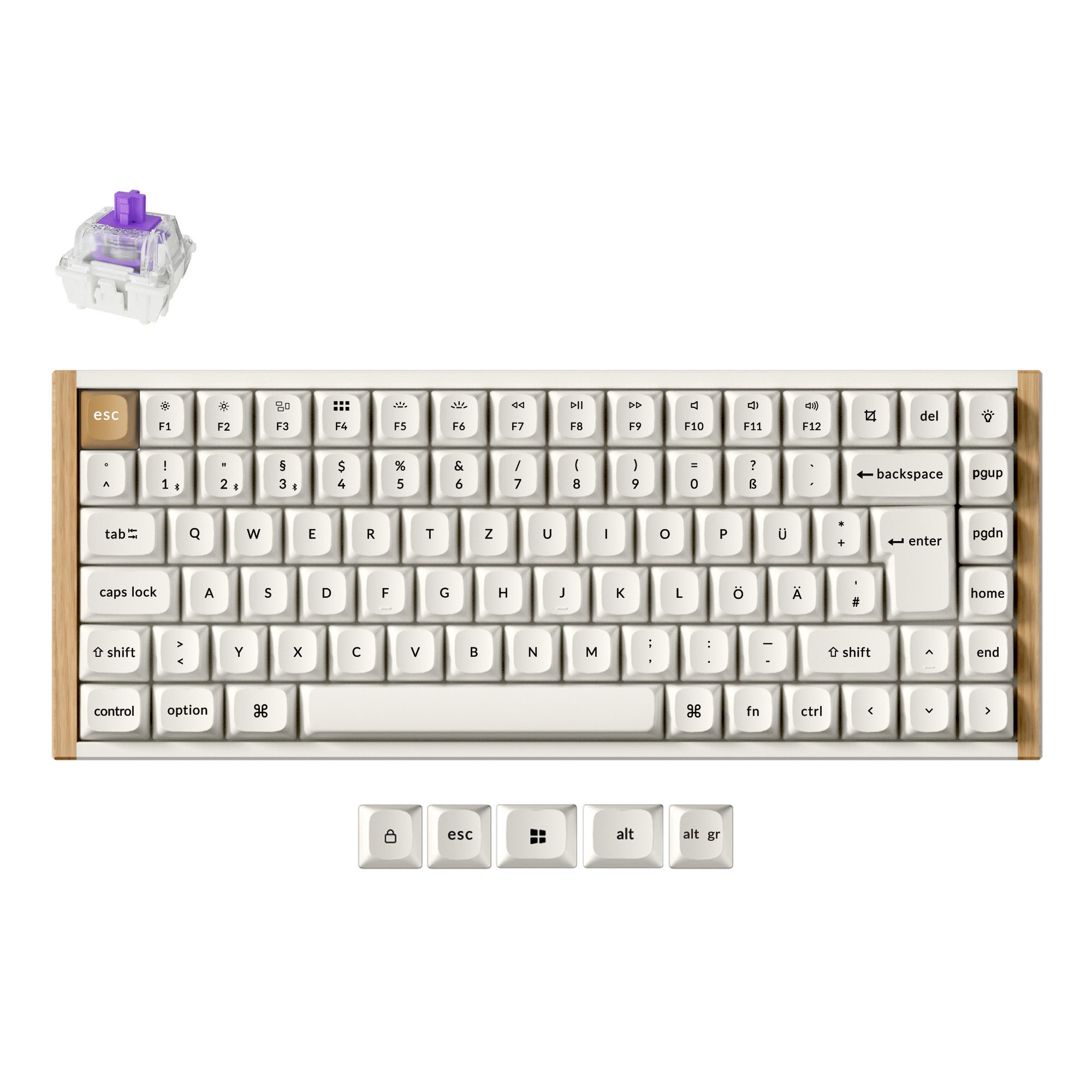 Keychron K2 HE Wireless Magnetic Switch Benutzerdefinierte Tastatur ISO Layout Kollektion