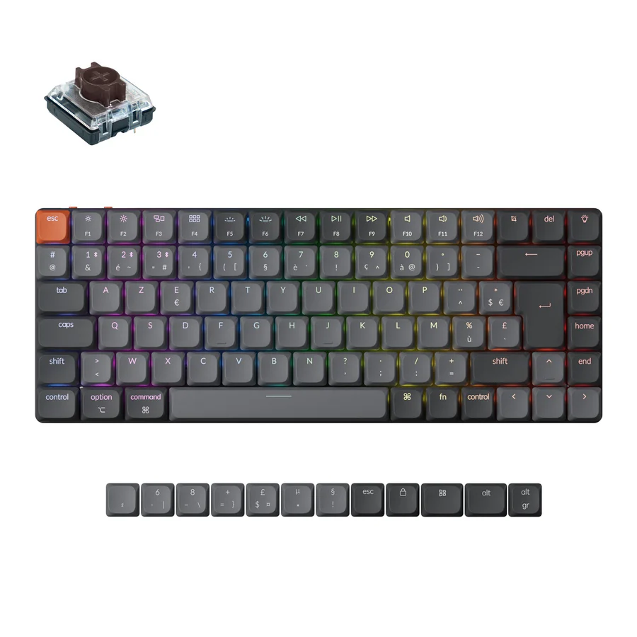 Keychron K3 Max QMK/VIA Wireless Custom Mechanical Keyboard ISO Layout Collection