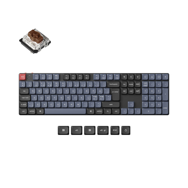 Keychron K5 Pro QMK/VIA Kabellose Benutzerdefinierte mechanische Tastatur ISO Layout-Sammlung