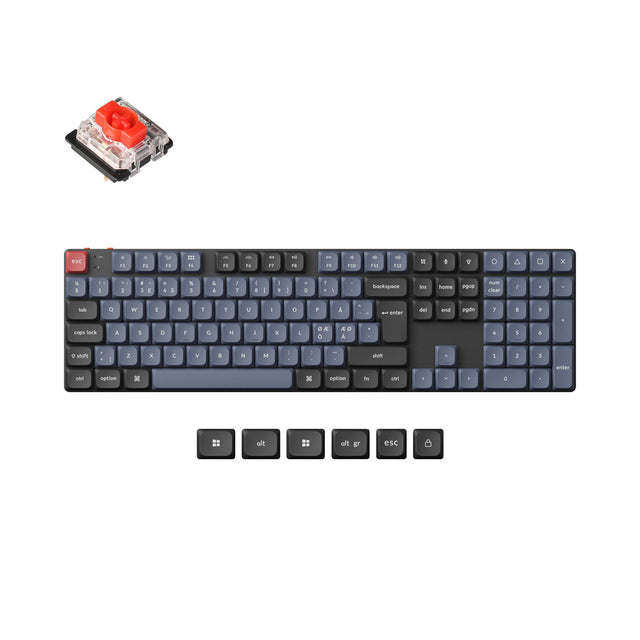 Keychron K5 Pro QMK/VIA Kabellose Benutzerdefinierte mechanische Tastatur ISO Layout-Sammlung