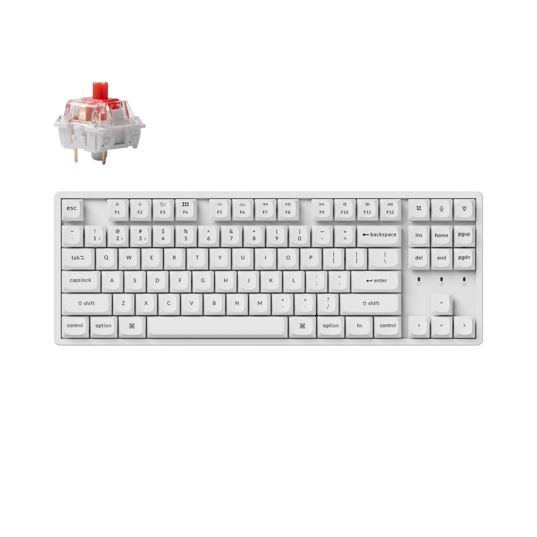 Keychron K8 Pro QMK/VIA kabellose mechanische Tastatur (US-ANSI-Layout)