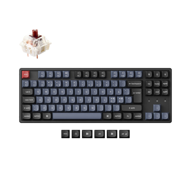 Keychron K8 Pro QMK/VIA kabellose mechanische Tastatur ISO-Layout-Sammlung