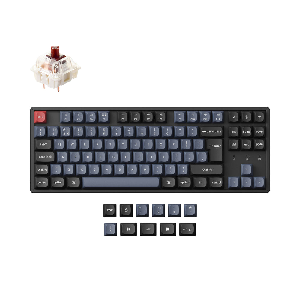 Keychron K8 Pro QMK/VIA kabellose mechanische Tastatur ISO-Layout-Sammlung