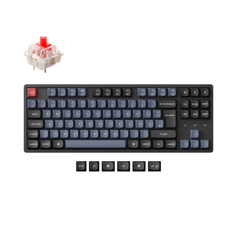 Keychron K8 Pro QMK/VIA kabellose mechanische Tastatur ISO-Layout-Sammlung