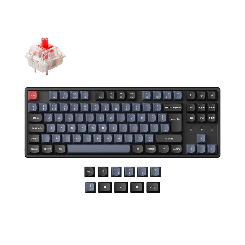 Keychron K8 Pro QMK/VIA kabellose mechanische Tastatur ISO-Layout-Sammlung