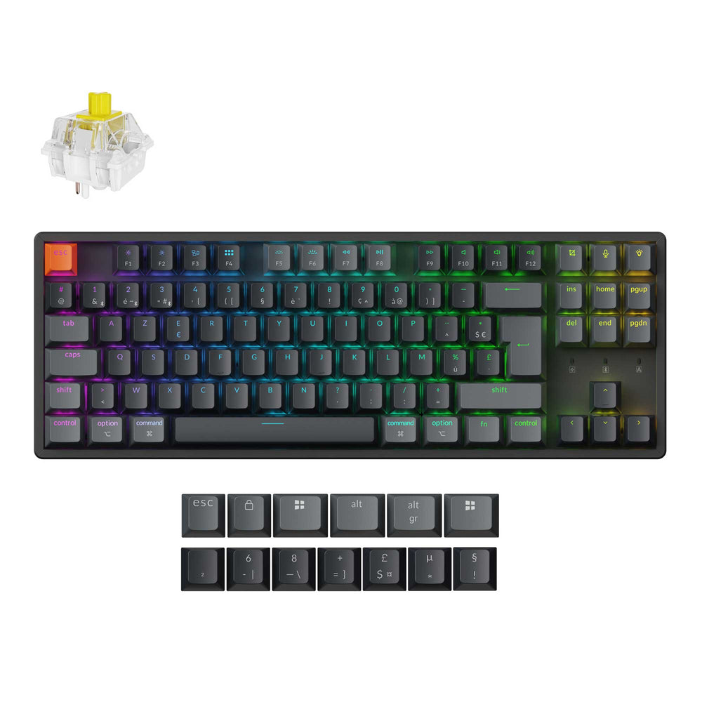 Keychron K8 QMK Wireless Mechanical Keyboard (ISO Layout) - Version 2