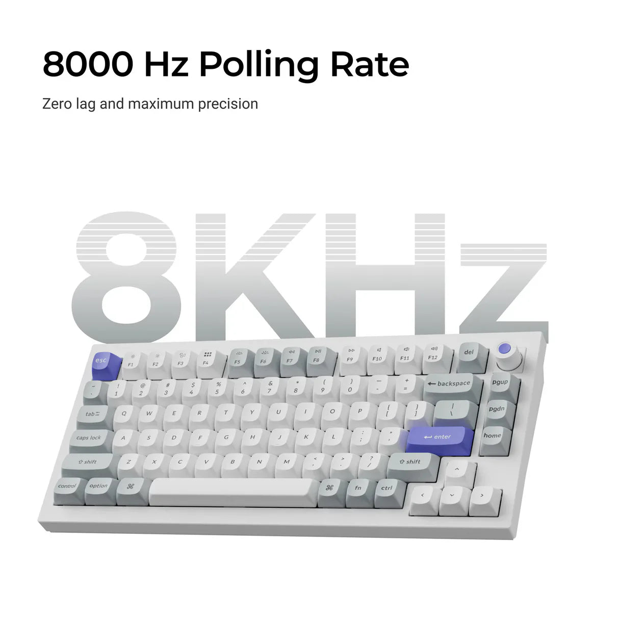 Keychron Q1 HE 8K Magnetische Schalter Tastatur(US ANSI layout)