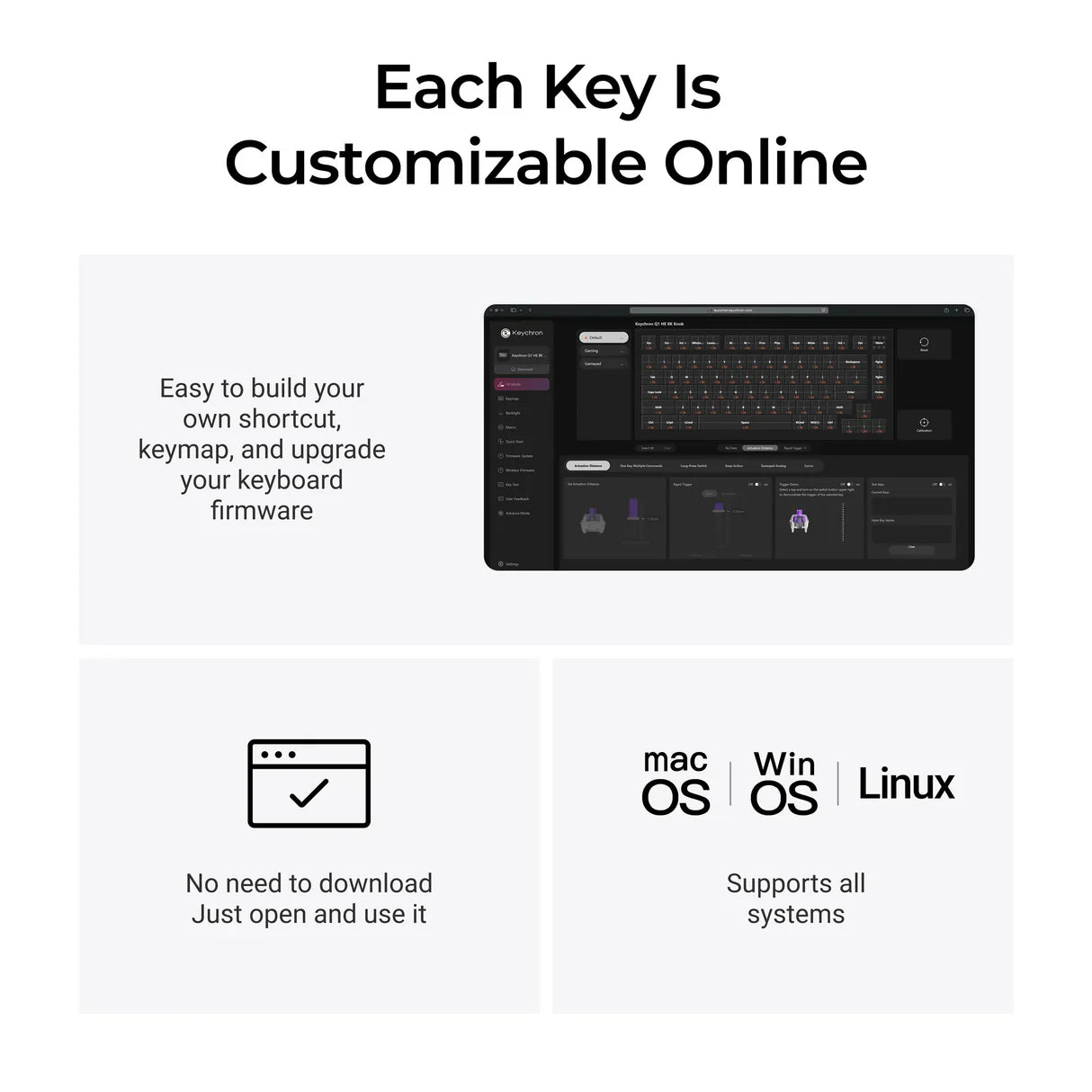 Keychron Q1 HE 8K Magnetic Switch Keyboard (ISO layout Only Wired Keyboard)