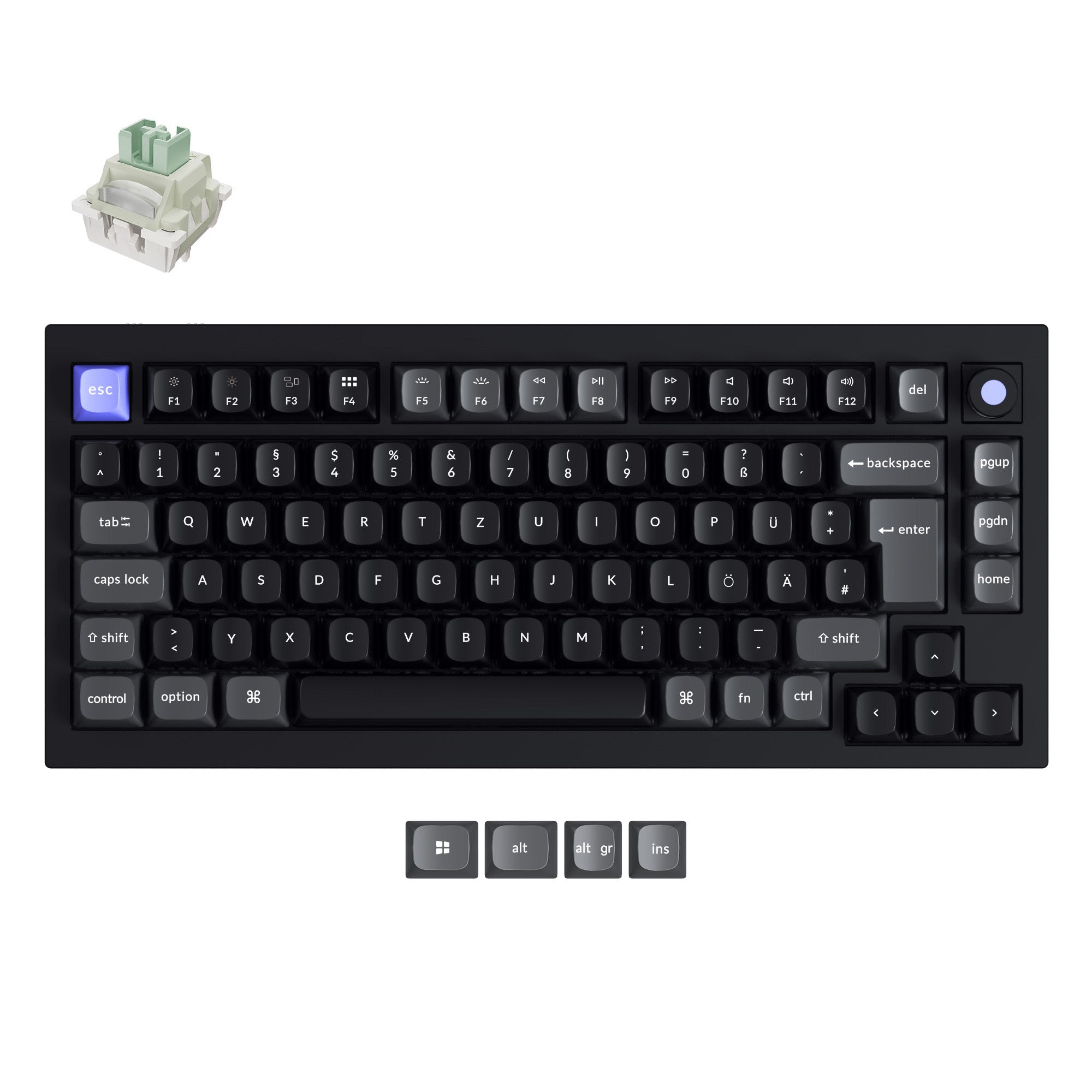 Keychron Q1 HE 8K Magnetic Switch Keyboard (ISO layout Only Wired Keyboard)