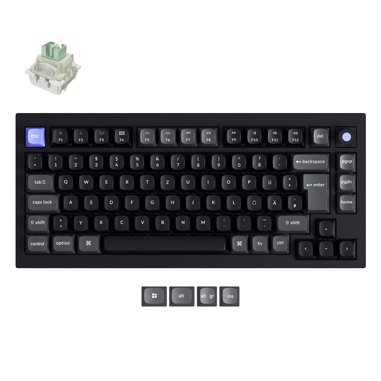 Keychron Q1 HE 8K Magnetic Switch Keyboard (ISO layout Only Wired Keyboard)