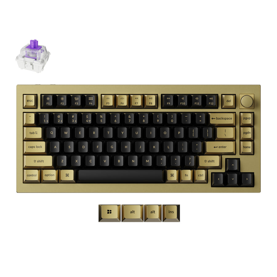 Keychron Q1 HE QMK Wireless Custom Keyboard - Kupfer Edition(US ANSI Layout)