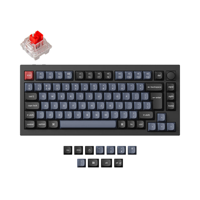 Keychron Q1 Pro QMK/VIA Kabellose Benutzerdefinierte Mechanische Tastatur ISO-Layout-Sammlung