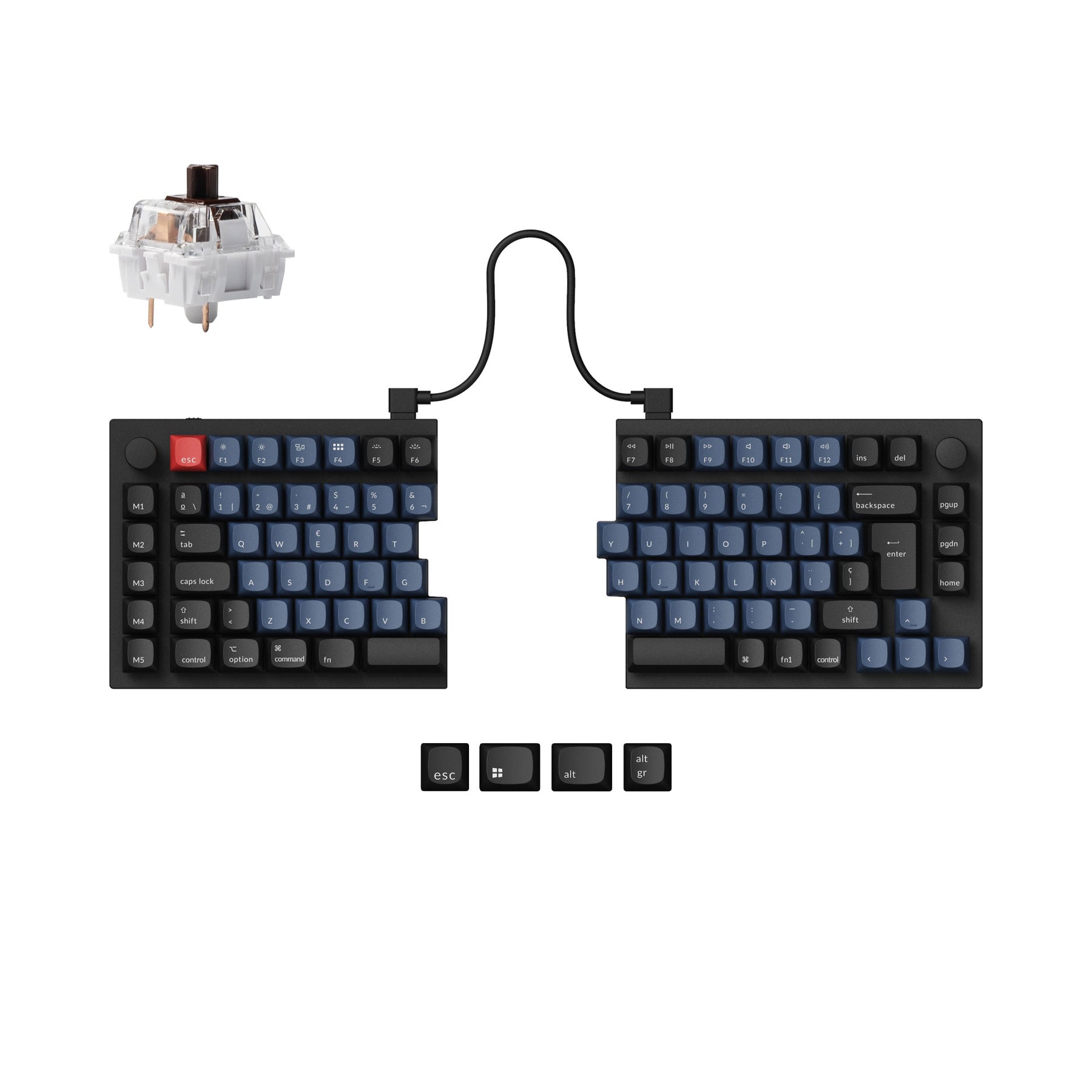 Keychron Q11 QMK Custom Mechanical Keyboard ISO Layout Collection