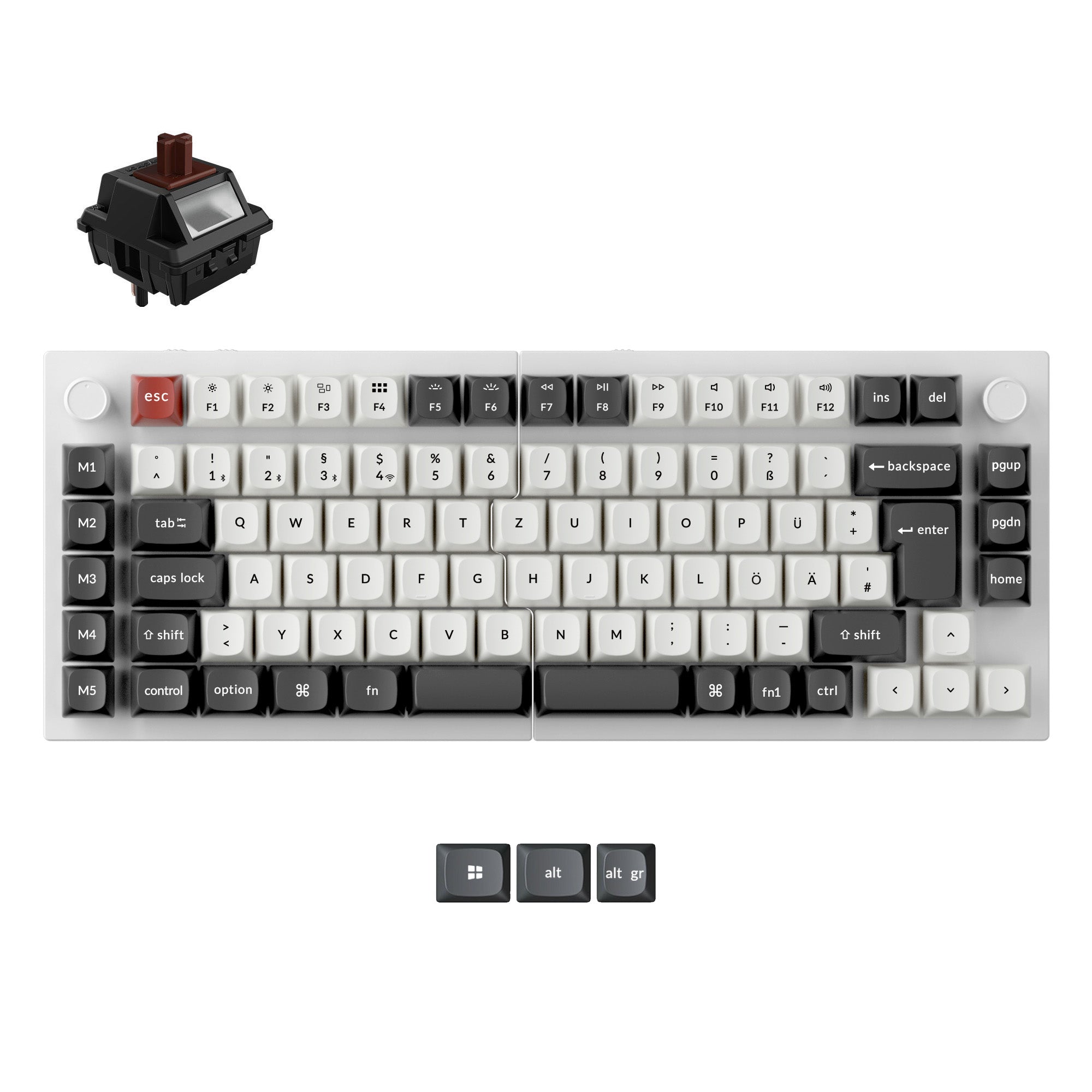 Keychron Q11 Ultra 8K Wireless Custom Mechanical Keyboard ISO Layout Collection