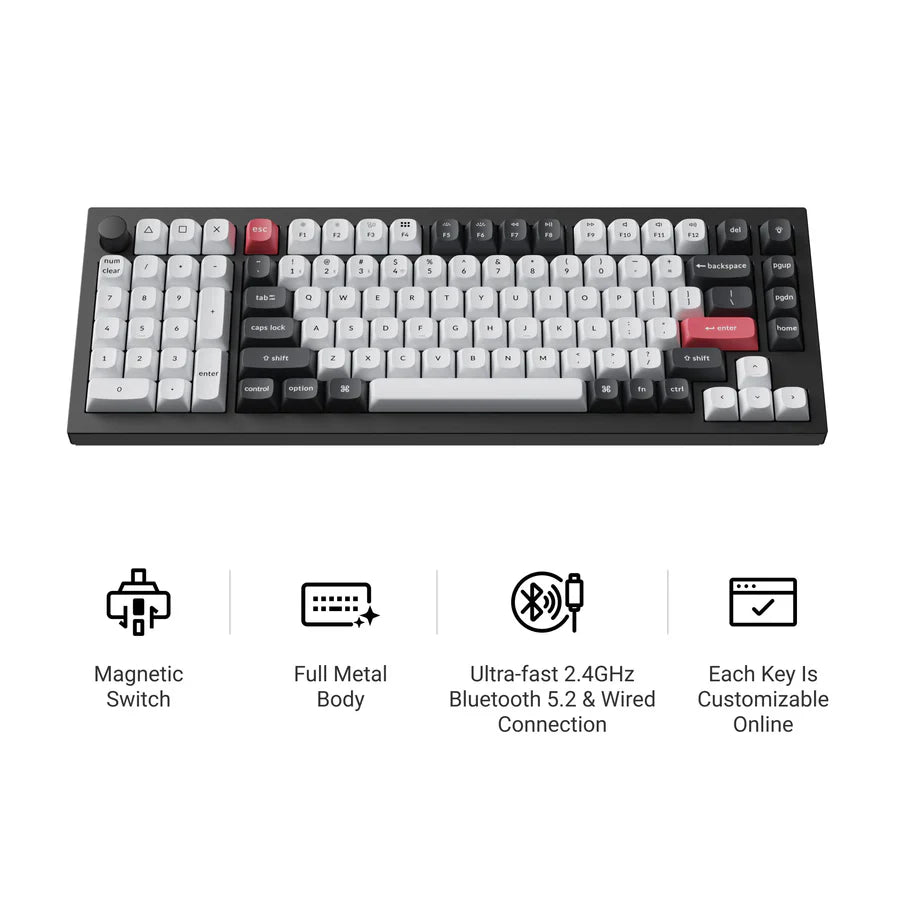 Keychron Q12 HE QMK Wireless Custom Keyboard