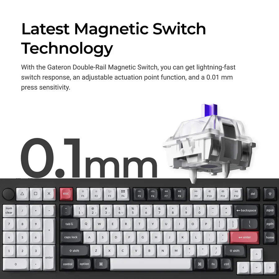 Keychron Q12 HE QMK Wireless Custom Keyboard