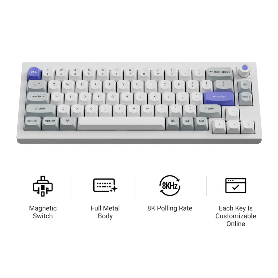 Keychron Q2 HE 8K Magnetic Switch Keyboard(US ANSI layout Only Wired Keyboard)