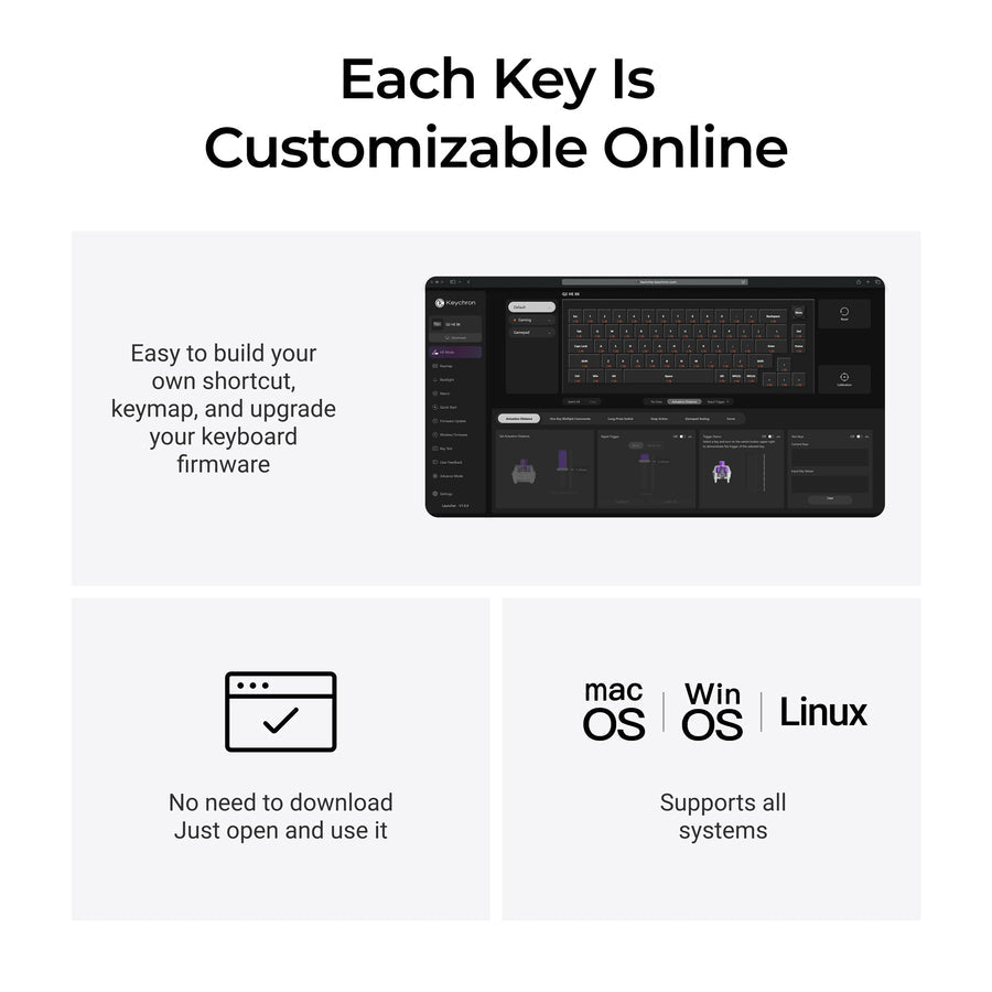 Keychron Q2 HE 8K Magnetic Switch Keyboard(US ANSI layout Only Wired Keyboard)
