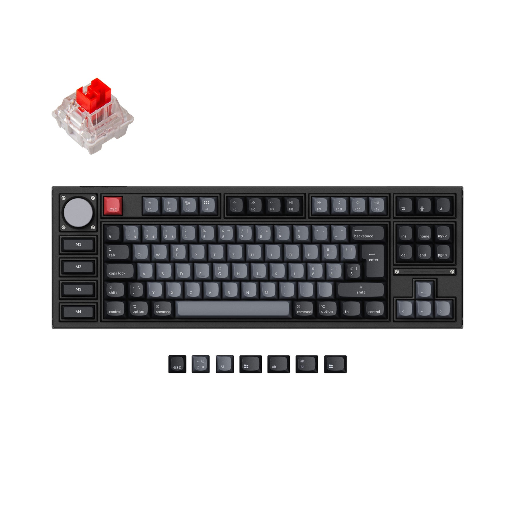 Keychron Q3 Pro QMK/VIA Wireless Custom Mechanical Keyboard ISO Layout Collection