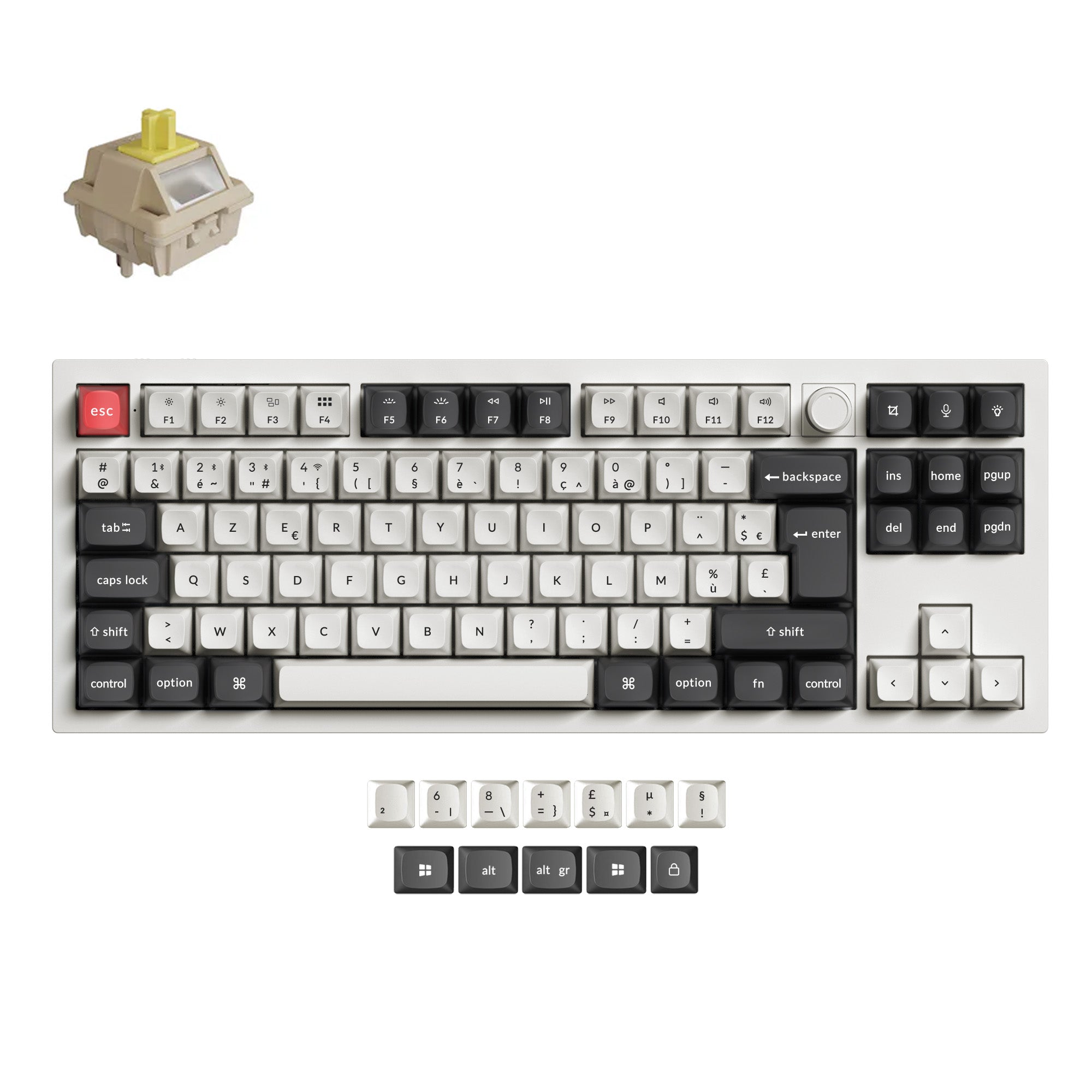 Keychron Q3 Ultra 8K Wireless Custom Mechanical Keyboard ISO Layout Collection