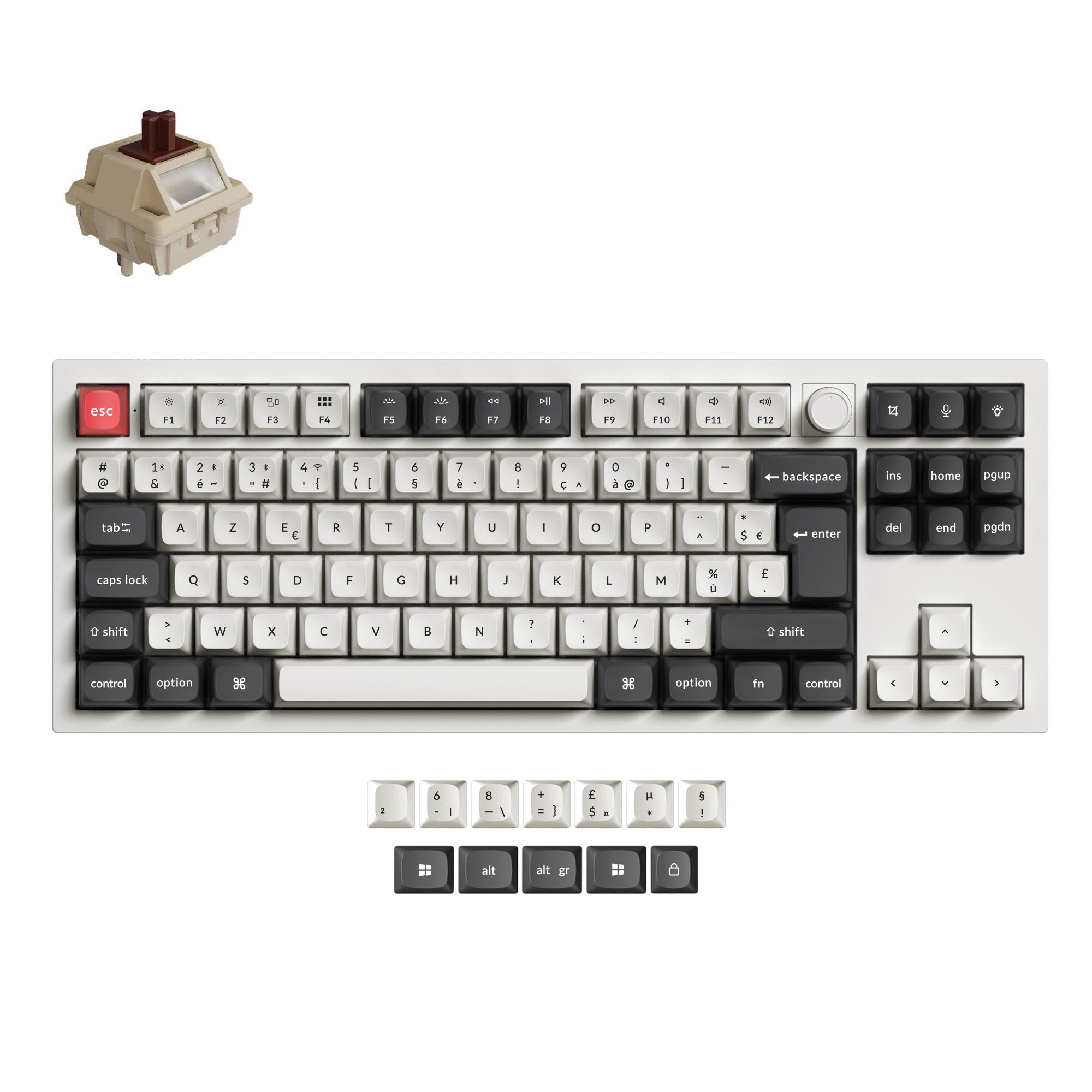 Keychron Q3 Ultra 8K Wireless Custom Mechanical Keyboard ISO Layout Collection