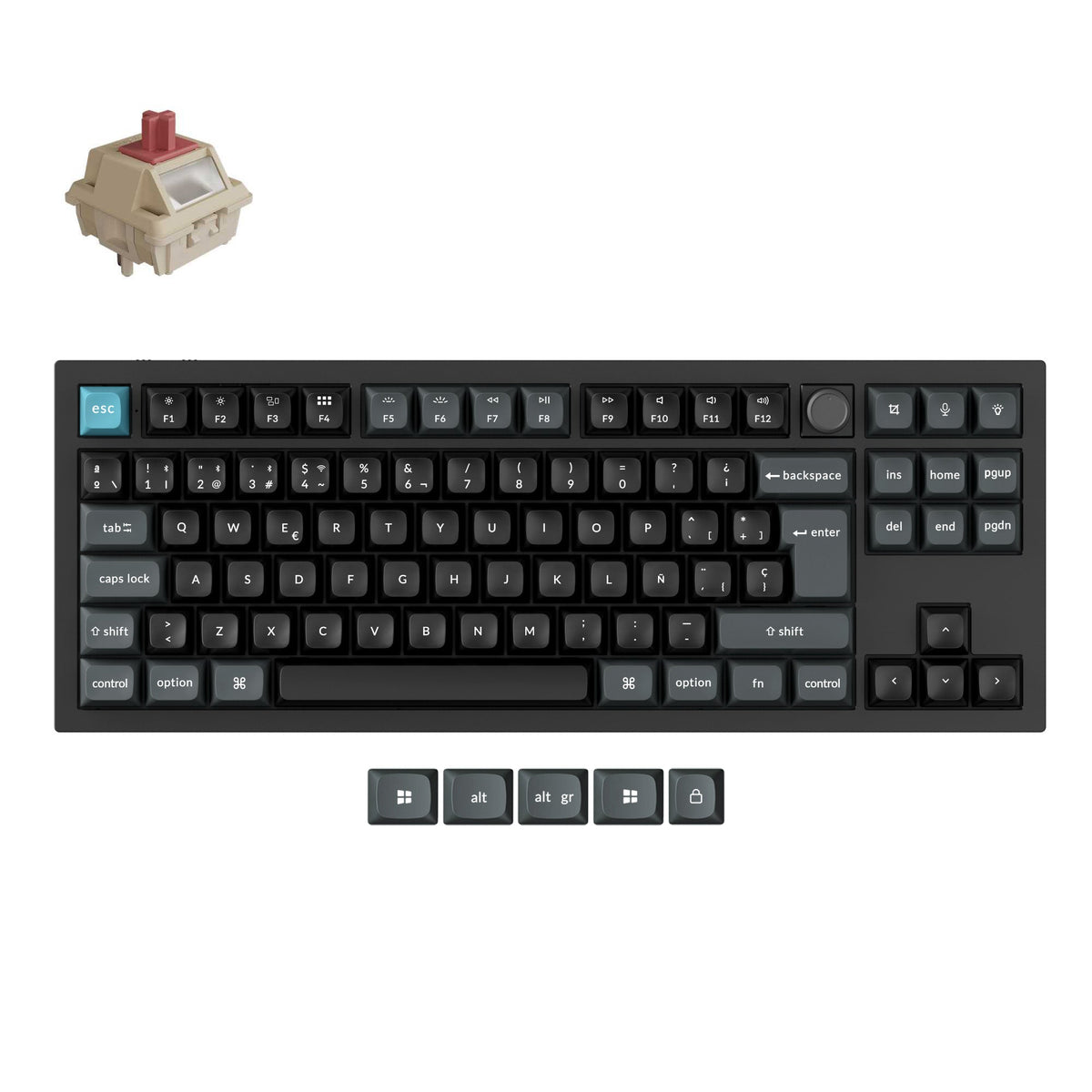 Keychron Q3 Ultra 8K Wireless Custom Mechanical Keyboard ISO Layout Co ...