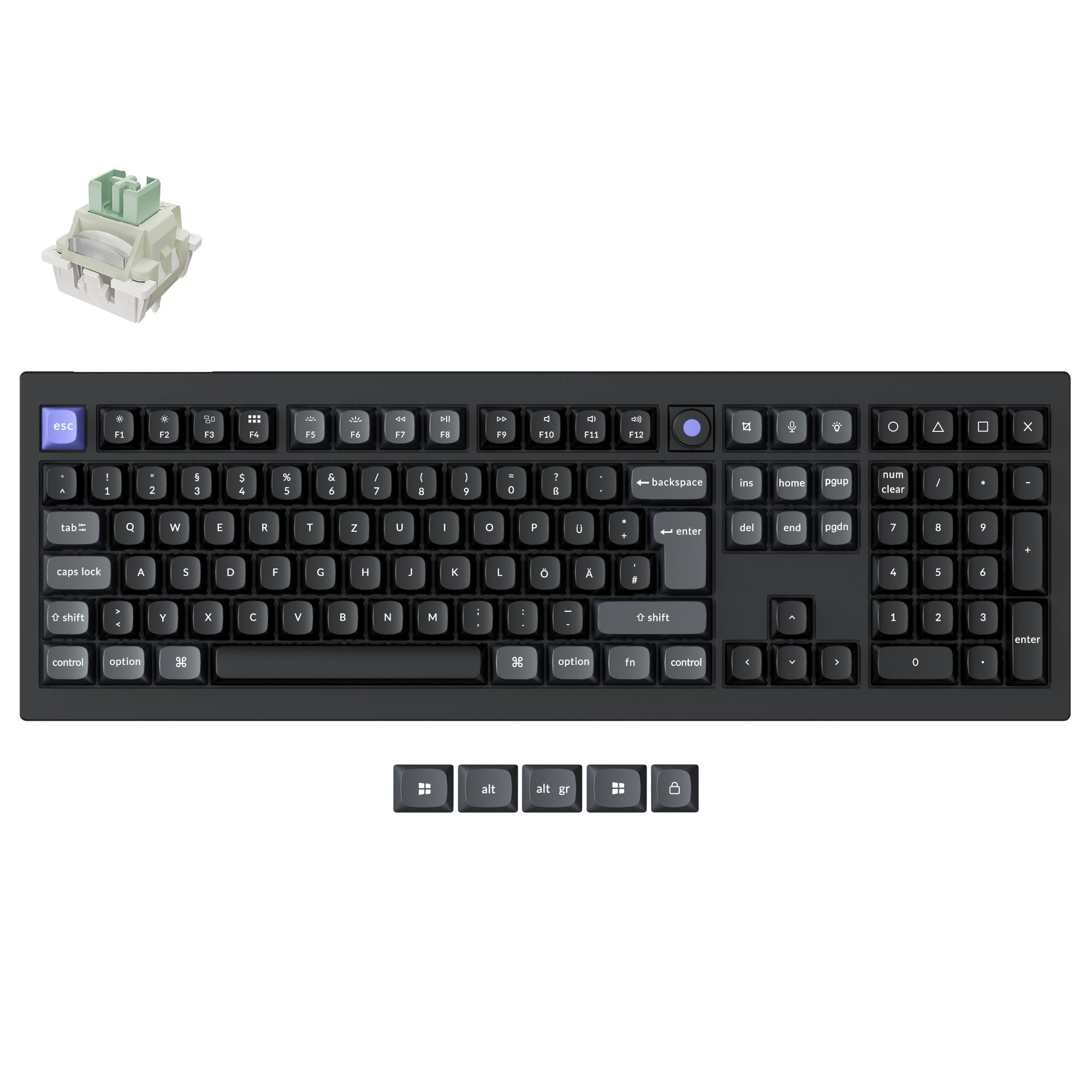 Keychron Q6 HE 8K Magnetic Switch Keyboard(ISO Layout Only Wired Keyboard)