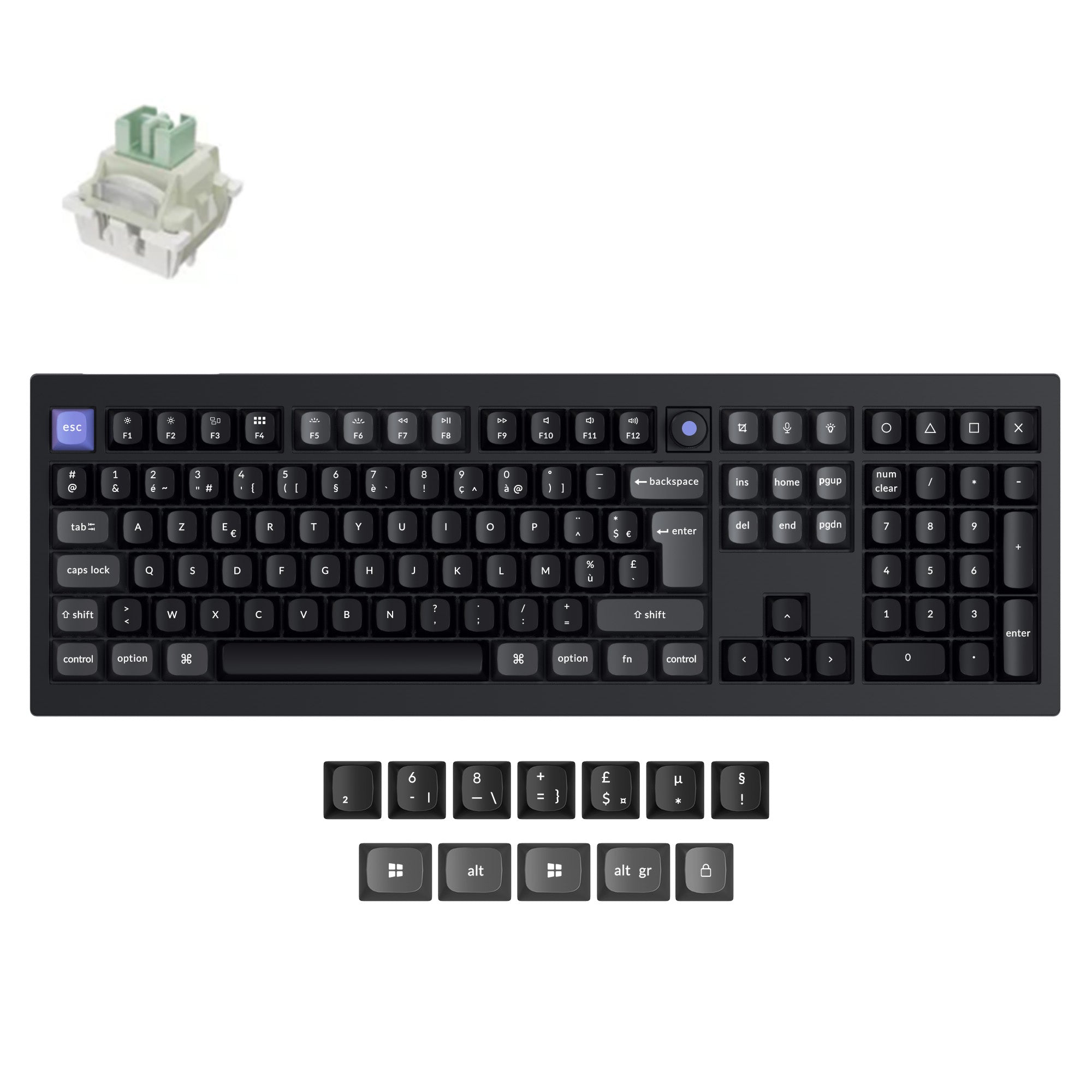 Keychron Q6 HE 8K Magnetic Switch Keyboard(ISO Layout Only Wired Keyboard)