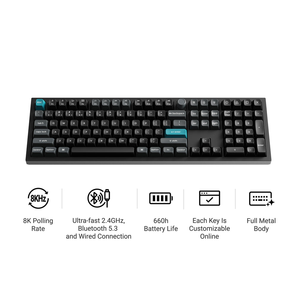 Keychron Q6 Ultra 8K Wireless Custom Mechanical Keyboard (US ANSI Layout)