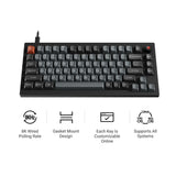 Keychron V1 8K QMK Wired Custom Mechanical Keyboard (US ANSI Layout Only Wired Keyboard)
