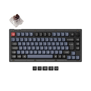 Keychron V1 QMK benutzerdefinierte mechanische Tastatur ISO Layout Sammlung