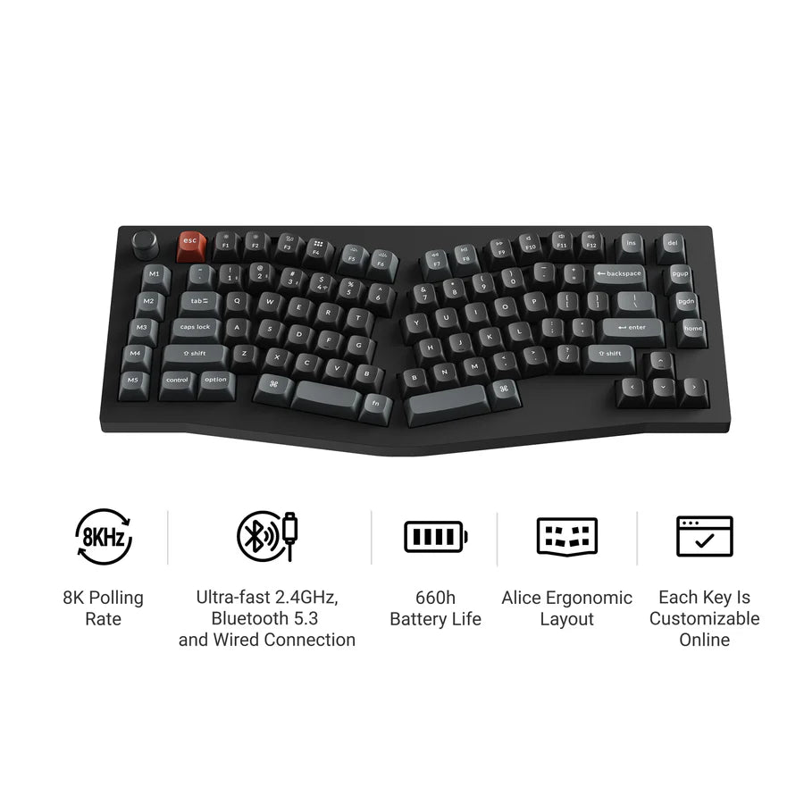 Keychron V10 Ultra 8K Wireless Custom Mechanical Keyboard(US ANSI Layout)