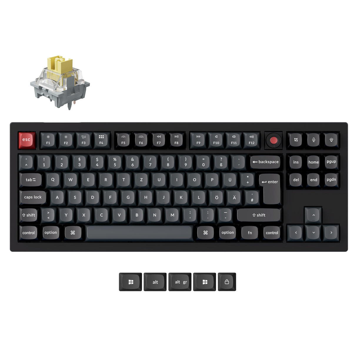 Keychron V3 8K QMK Wired Custom Mechanical Keyboard(ISO Layout)