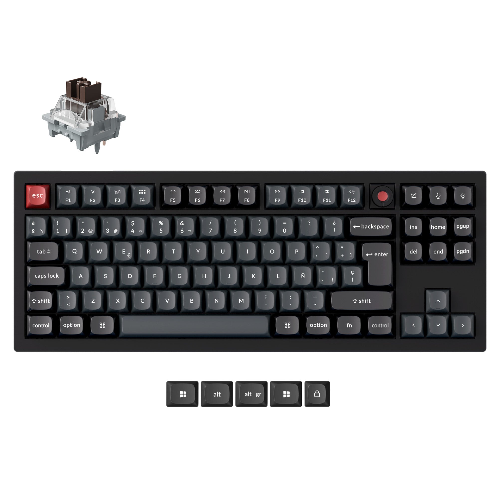 Keychron V3 8K QMK Wired Custom Mechanical Keyboard(ISO Layout)